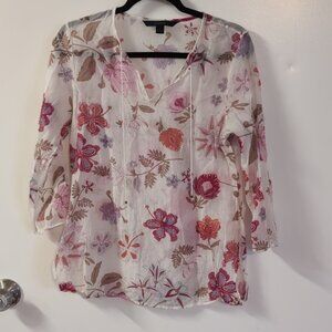 Floral lightweight Bohemian style top